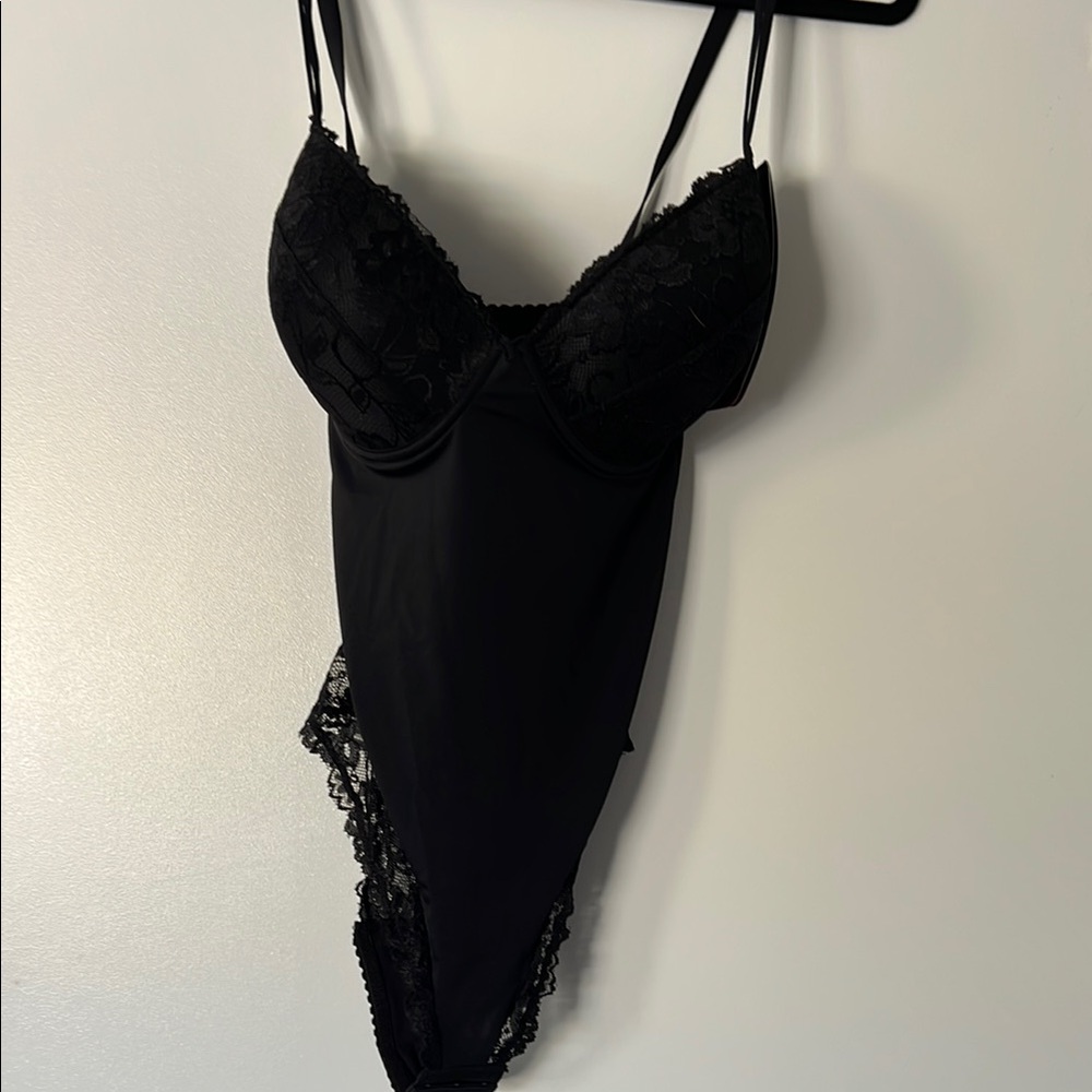 Elegant Black Lace Bodysuit
